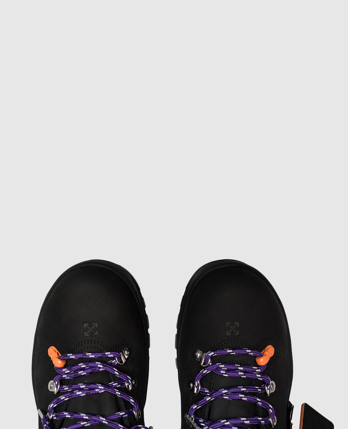 Black nubuck hiking boots Off-White 4