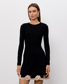 Valentino Black dress with lace 9B3KD16BAE6