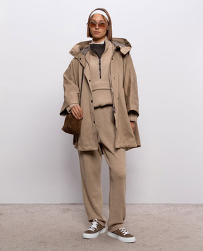 Brunello Cucinelli Beige jacket with linen ML5977575P