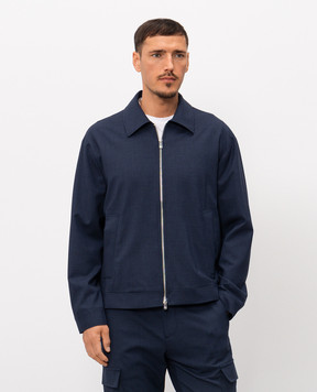 Marco Pescarolo Blue jacket with wool QUARANTUNO5316