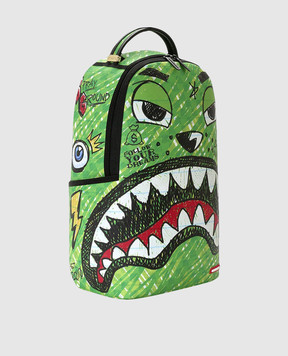 Sprayground Kids' Green Moneybear Chomp & Keychain Backpack 910B8670NSZ