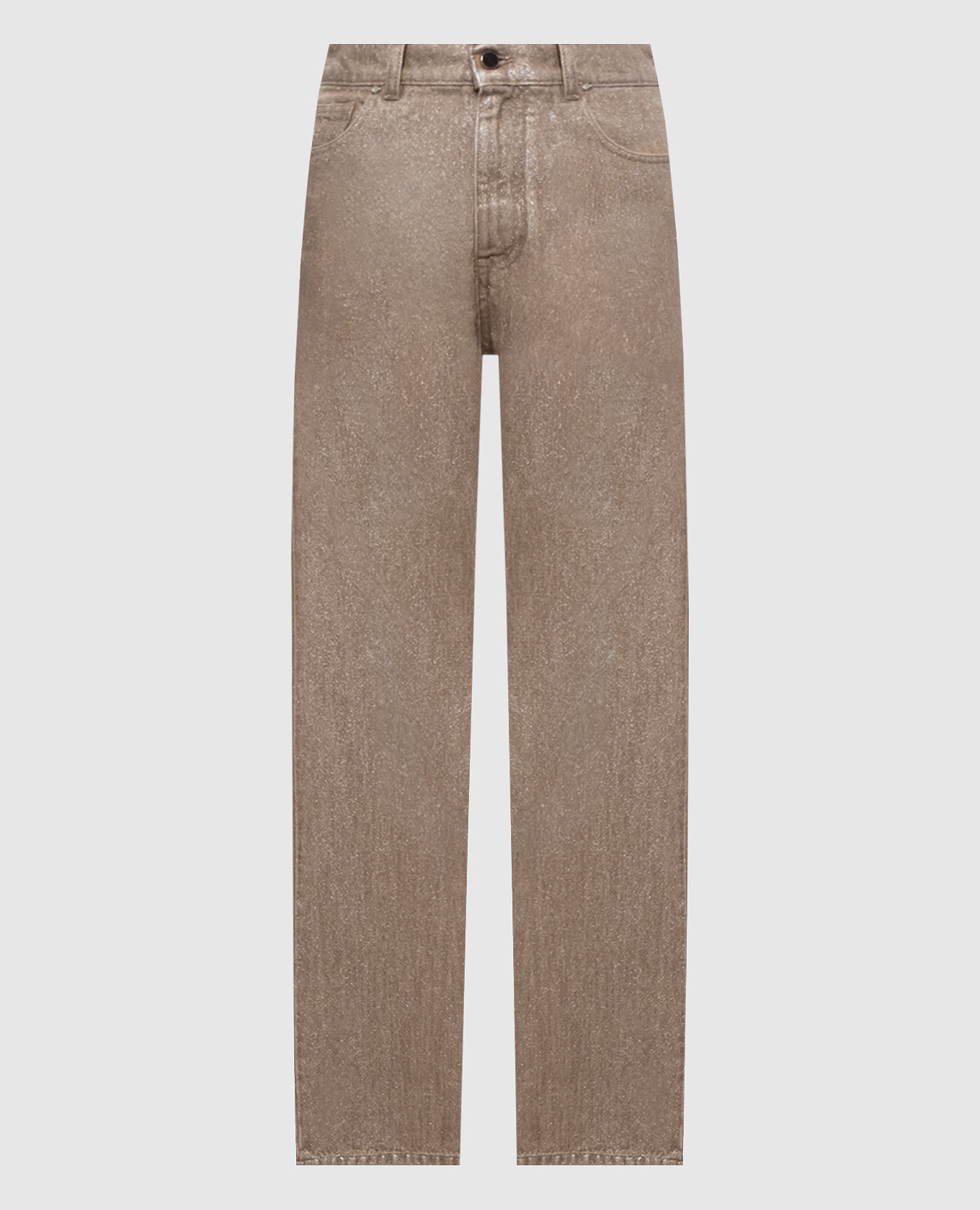 Beige jeans with lurex Kiton