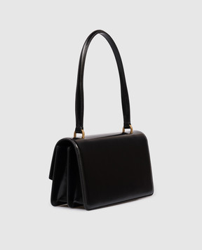 Valentino Black Vain leather bag with logo 7W0B0R93GCB