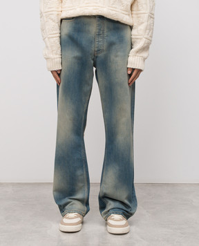 Off-White Blue flared jeans with a frayed effect 44MYA18WF5D003