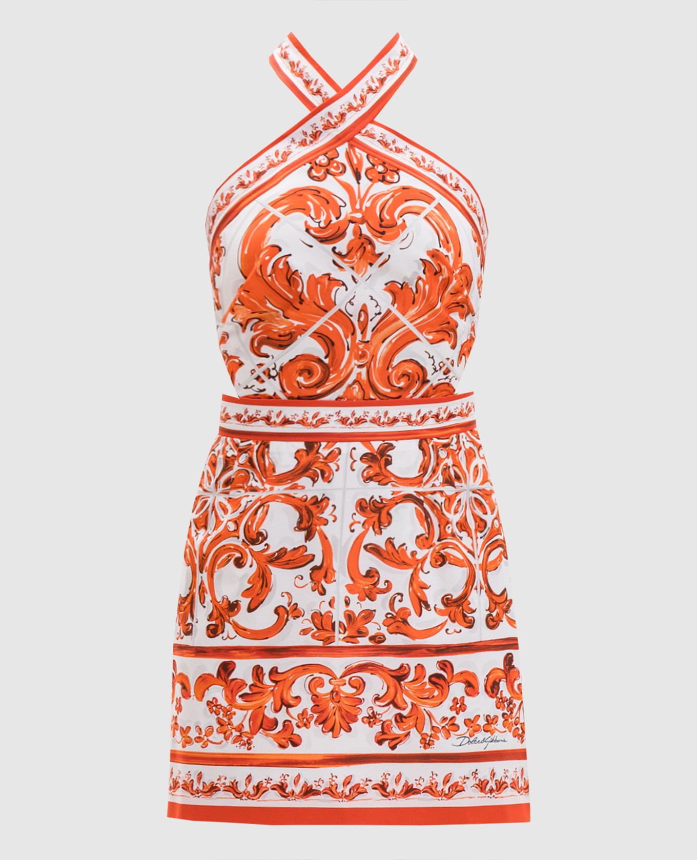 

White dress with an open back Dolce&Gabbana