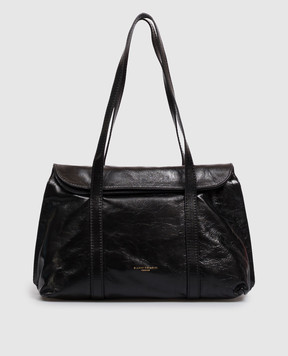 Gianni Chiarini Marghe black glossy leather tote bag BS11981RALPHCM