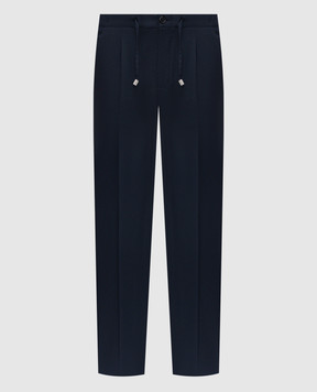 Enrico Mandelli Blue wool pants GYM02B4531