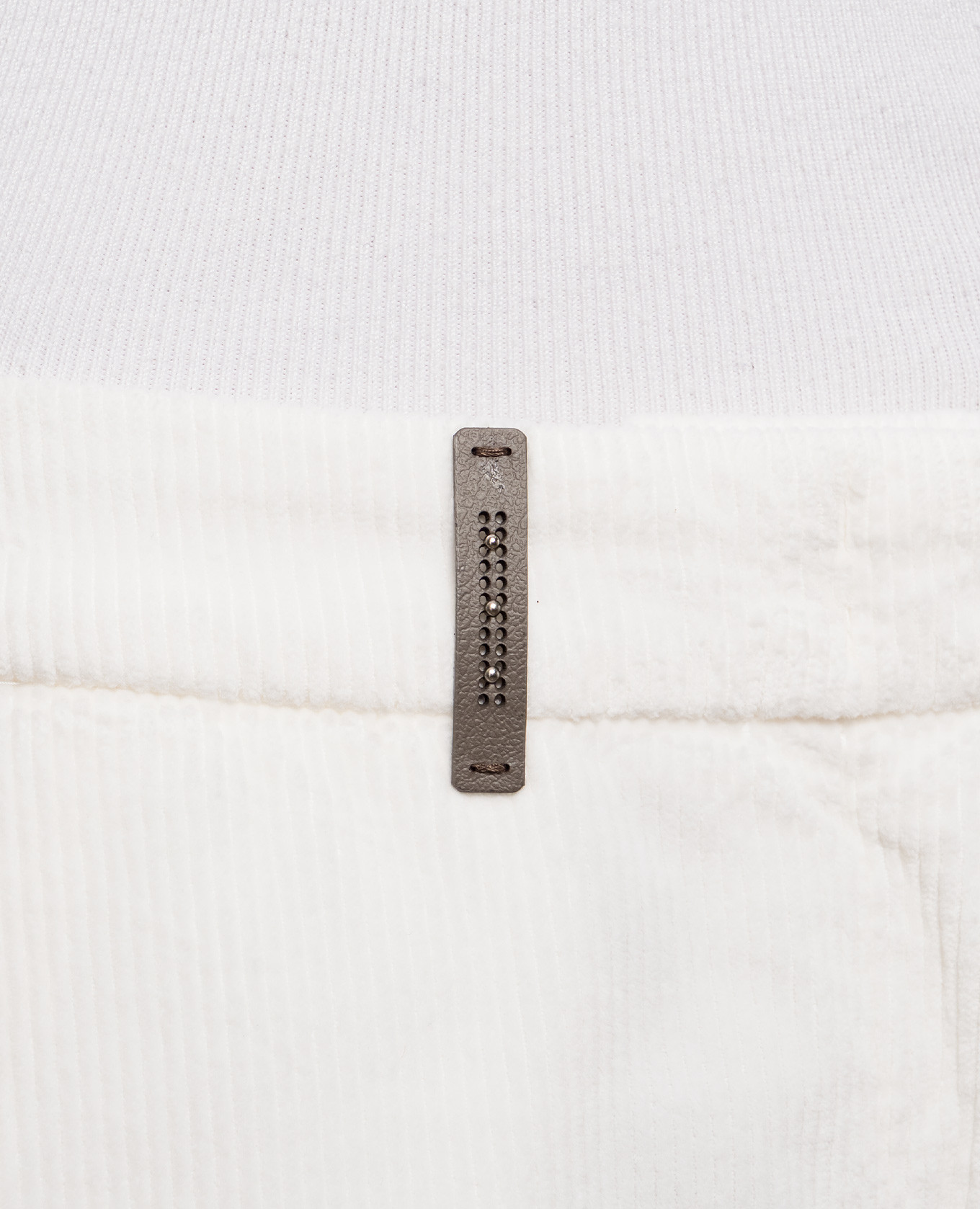 Ivory corduroy pants Peserico 5