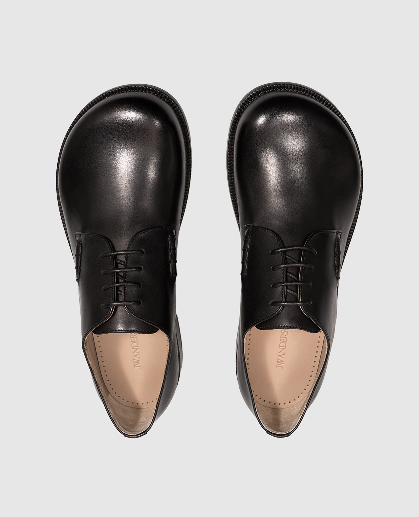 Black leather derby shoes JW Anderson 4