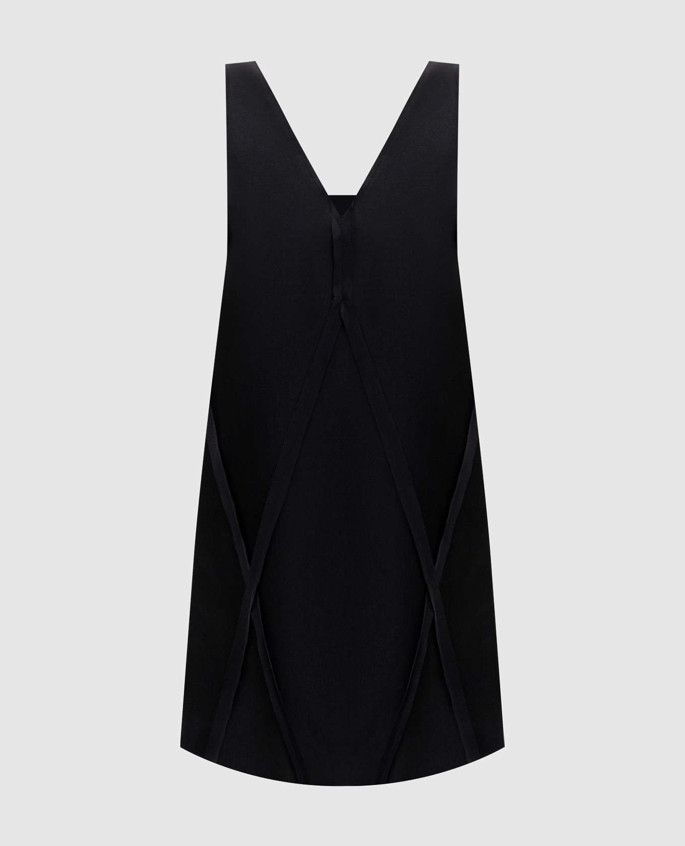 Black dress with geometric applique Maison Margiela MM6
