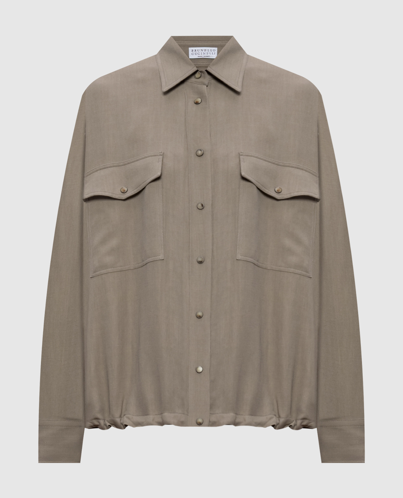

Brown linen shirt Brunello Cucinelli
