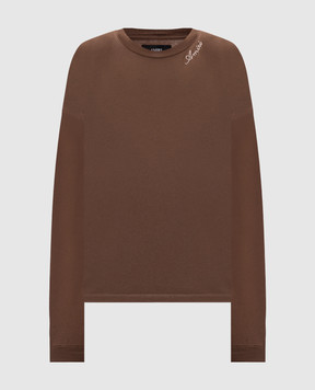 AMIRI Khaki long sleeve with logo embroidery AM426JR011