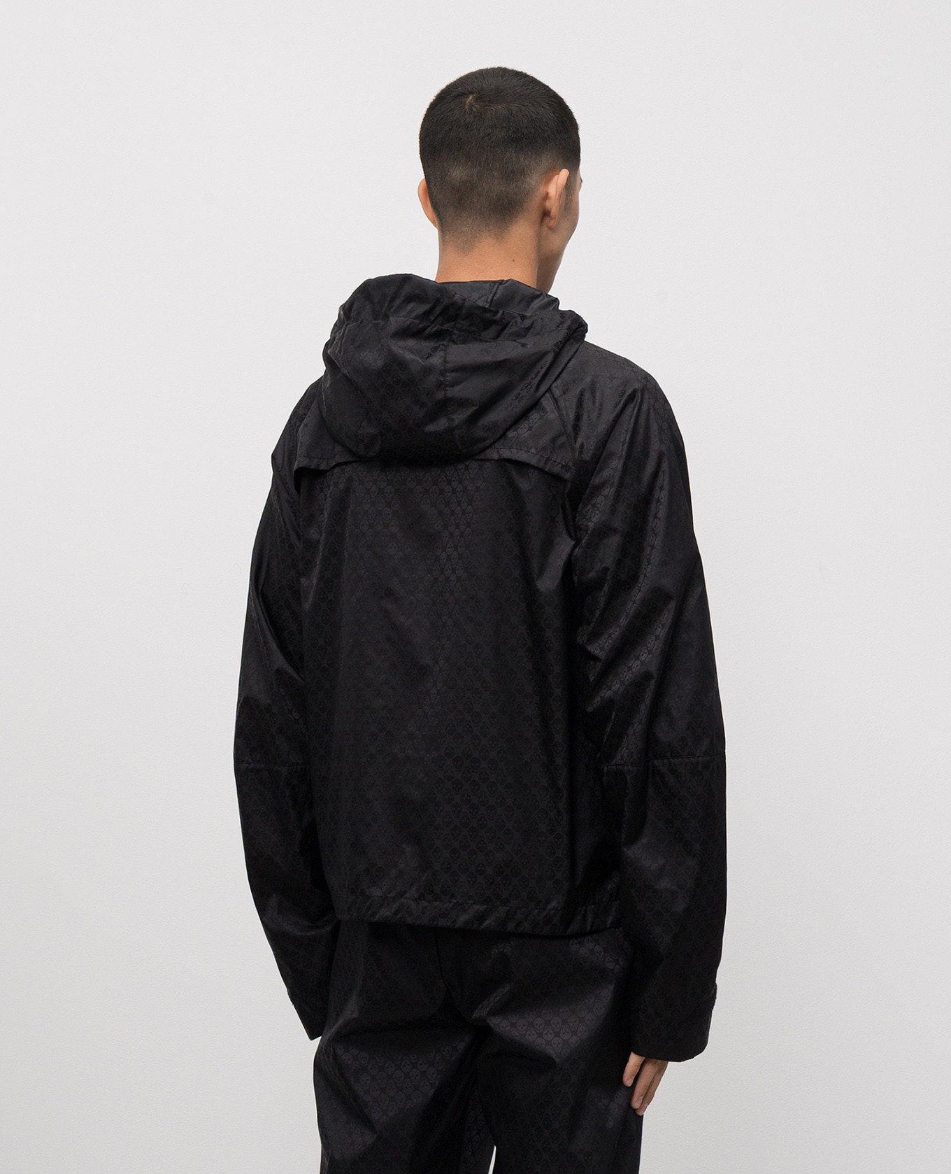 Black printed sports jacket Alexander McQueen 4
