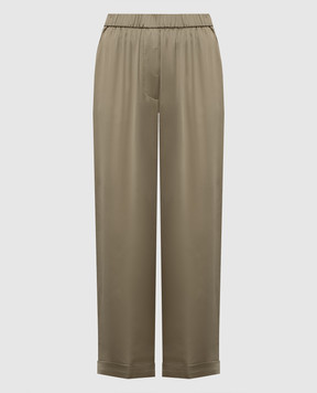 Peserico Khaki pants with lapels A0403606638