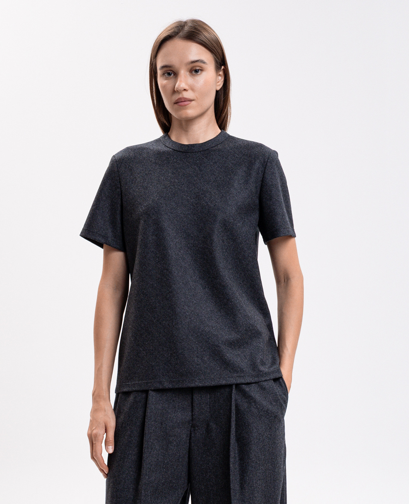 Gray wool T-shirt Carven 3
