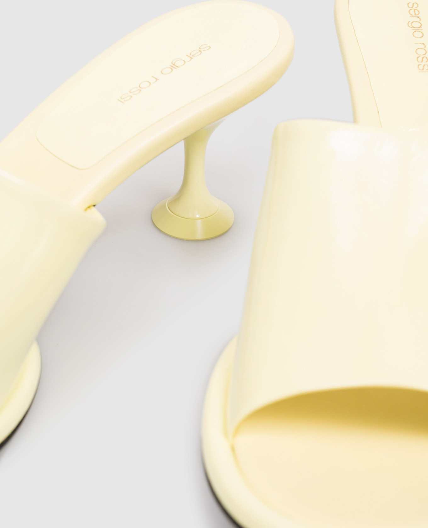 Orb Yellow Patent Leather Mules Sergio Rossi 5