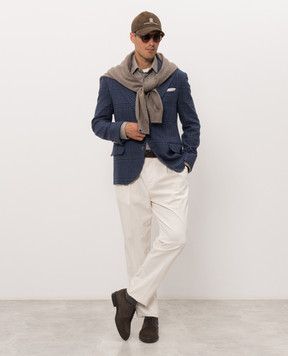 Brunello Cucinelli Gray patterned shirt MY6370621