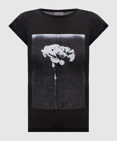 Black T-shirt with print