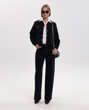 Max Mara Blue corduroy pants FRAGOLA MSTFRAGOLA