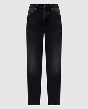 Saint Laurent Black jeans with a worn effect 813269Y27YA