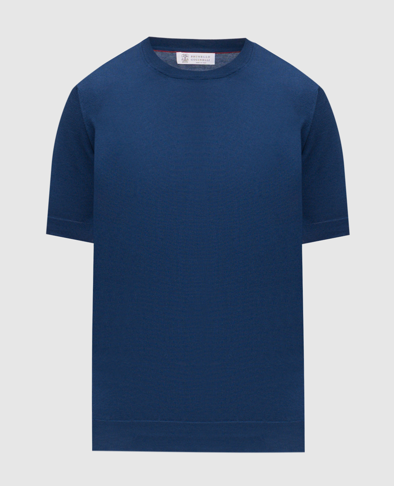 

Blue t-shirt with piping Brunello Cucinelli