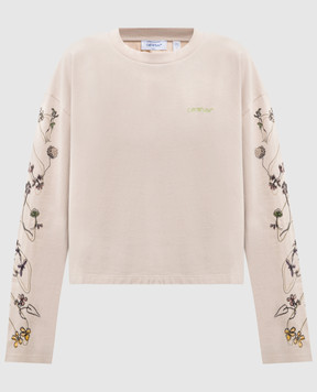 Off-White Beige long sleeve with embroidery 2AB038S26JER002