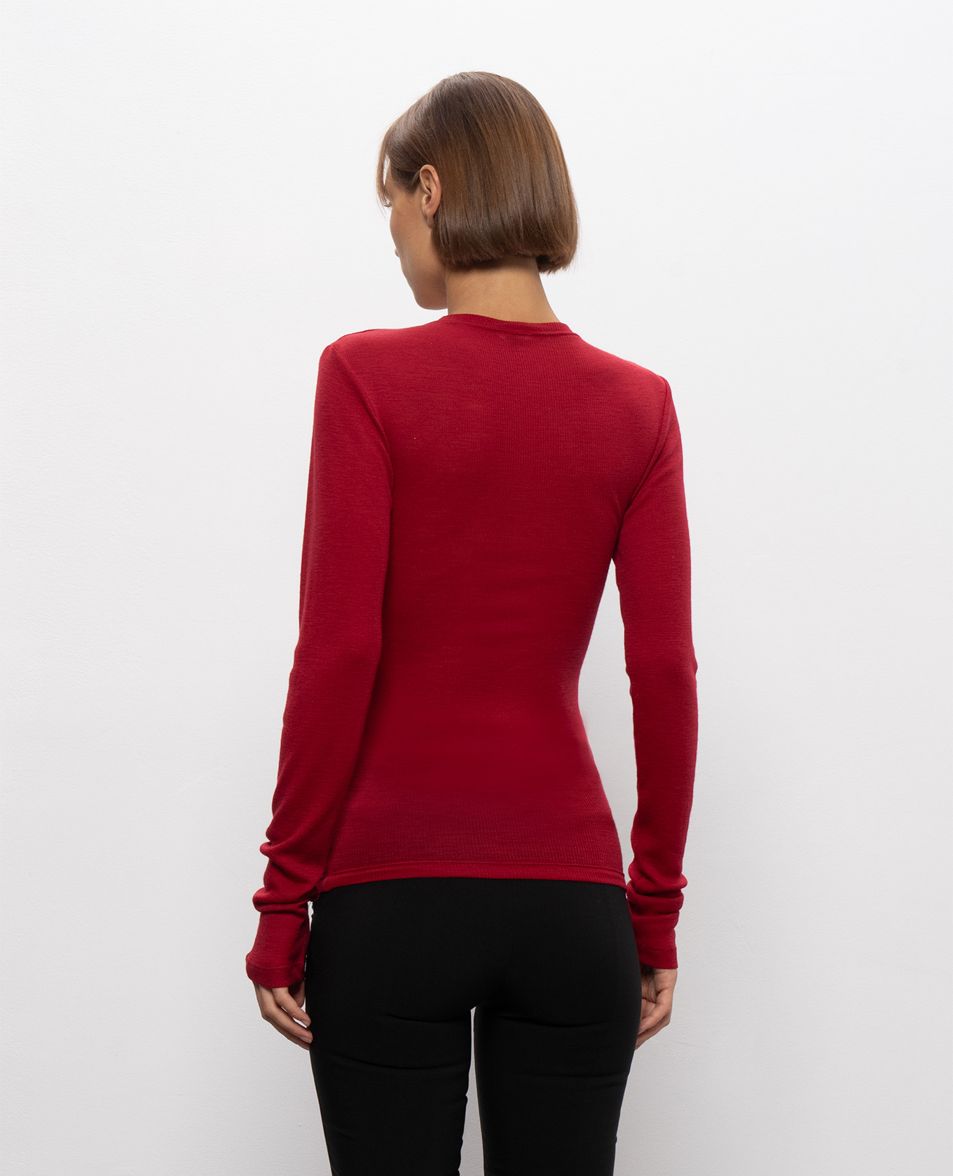 Red wool longsleeve Versace 4