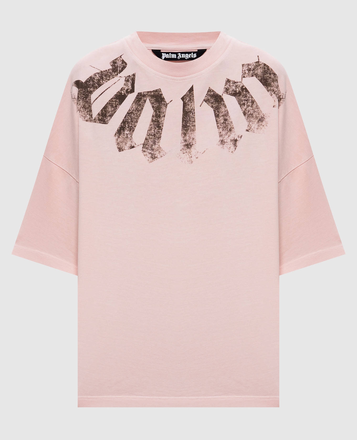 Pink T-shirt with logo print