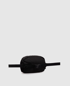 Stone Island Black belt bag with logo patch L2S159200014S0251