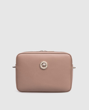 Stefano Ricci Beige leather bag with textured emblem ND263GTPMR
