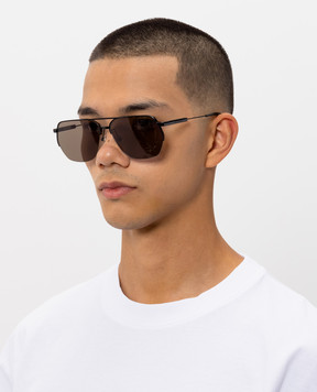 Jacquemus Black Aviator Sunglasses JAC67C2SUN