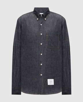 Thom Browne Blue denim shirt MWL435SF1105