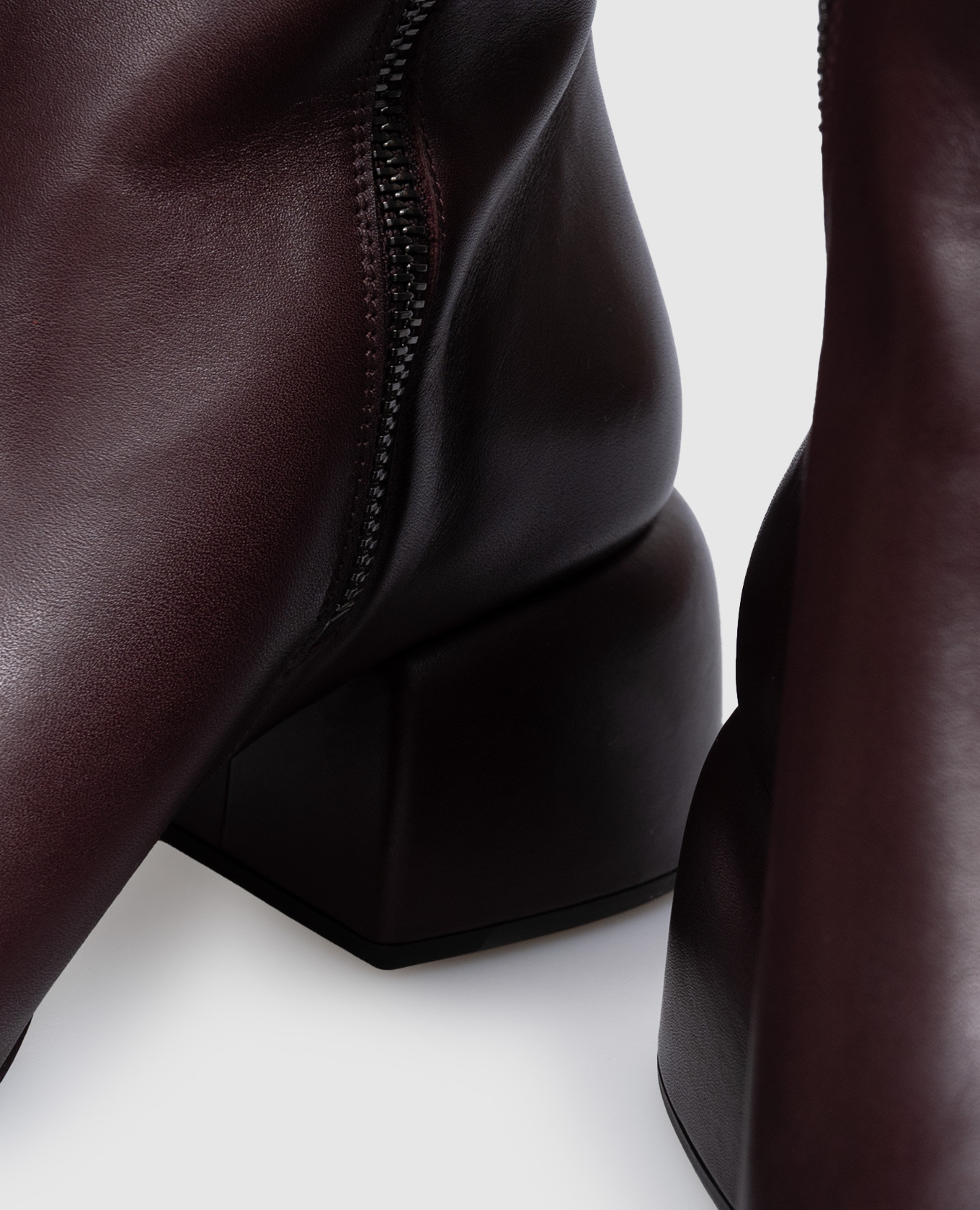 Basata burgundy leather ankle boots Marsell 5