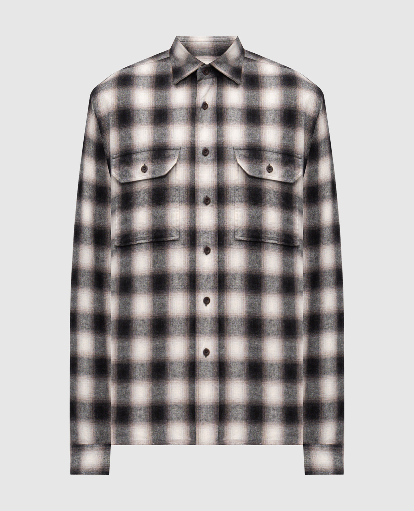 

Checked cotton shirt Cashmere&Whiskey, Grey