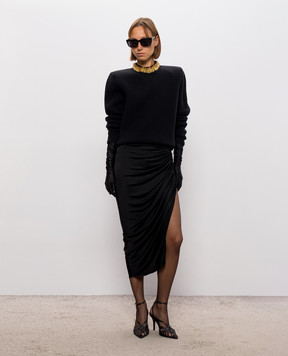 Balmain Black wool and cashmere sweater PU0000000010