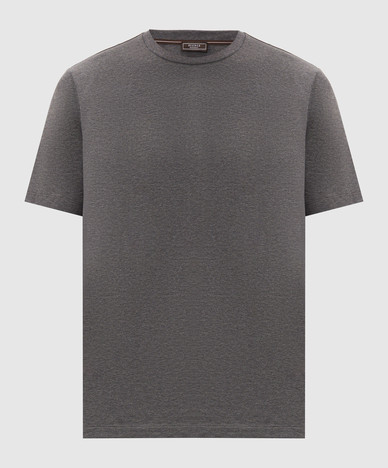 Grey T-shirt with logo print