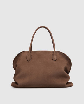 The Row Agnes 15 brown nubuck tote bag W2201L662