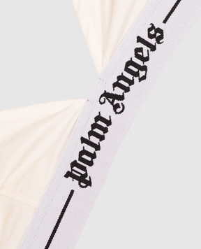 Palm Angels Ivory bralette with logo PLA1UWTP06SI