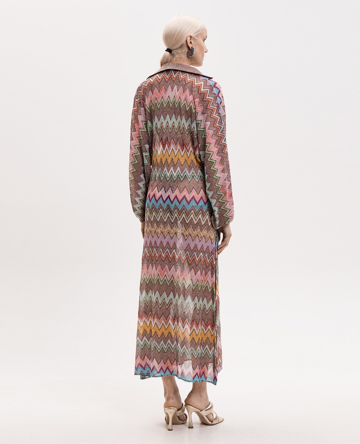 

Dress in a pattern with slits Missoni, Brown