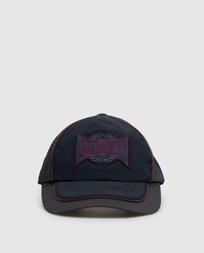 Juun.j Dark blue cap with a patch JC628BP01R