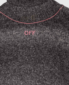 Off-White Children's gray wool dress 44GHI006F5K001
