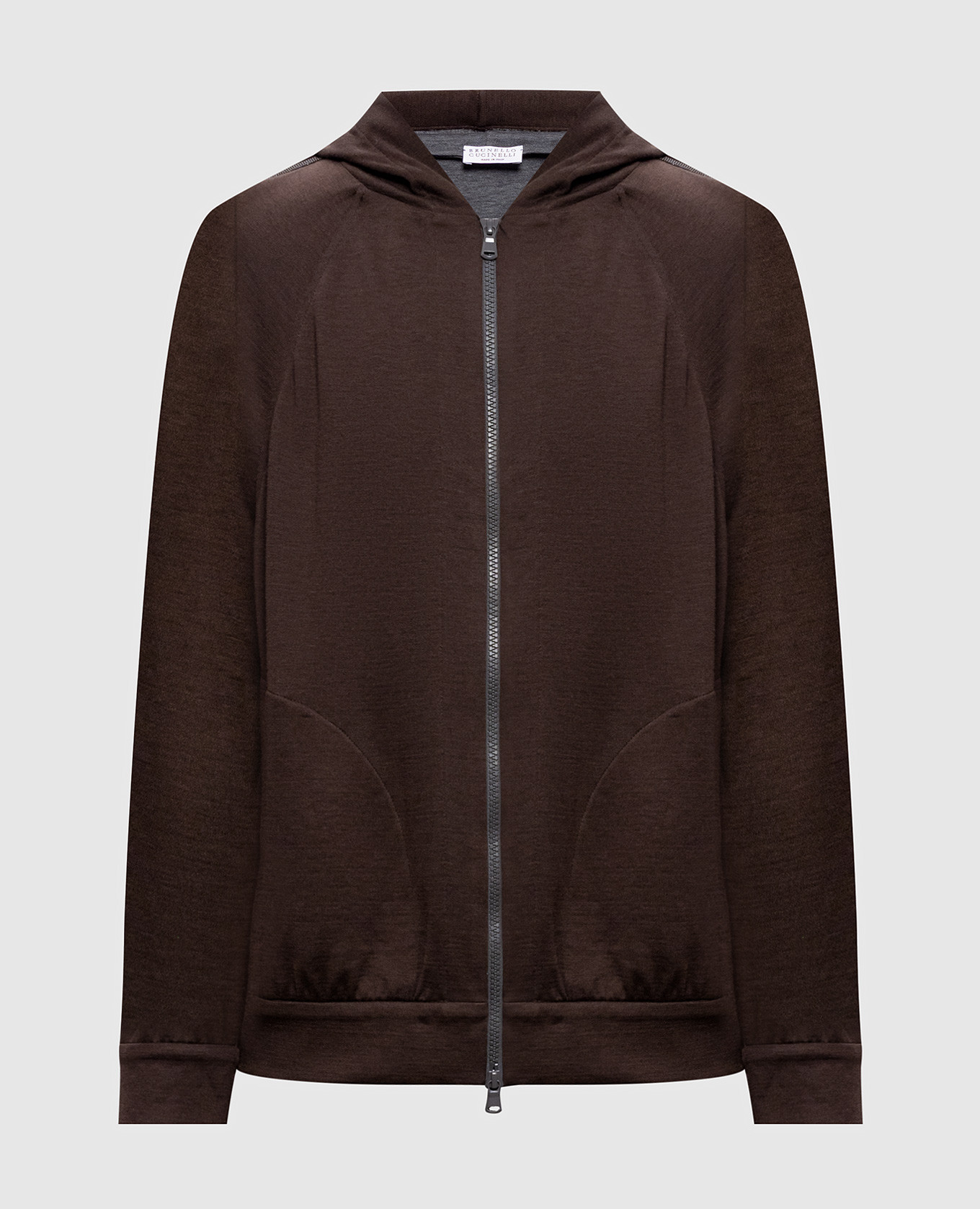 Brown sports jacket with monil chain