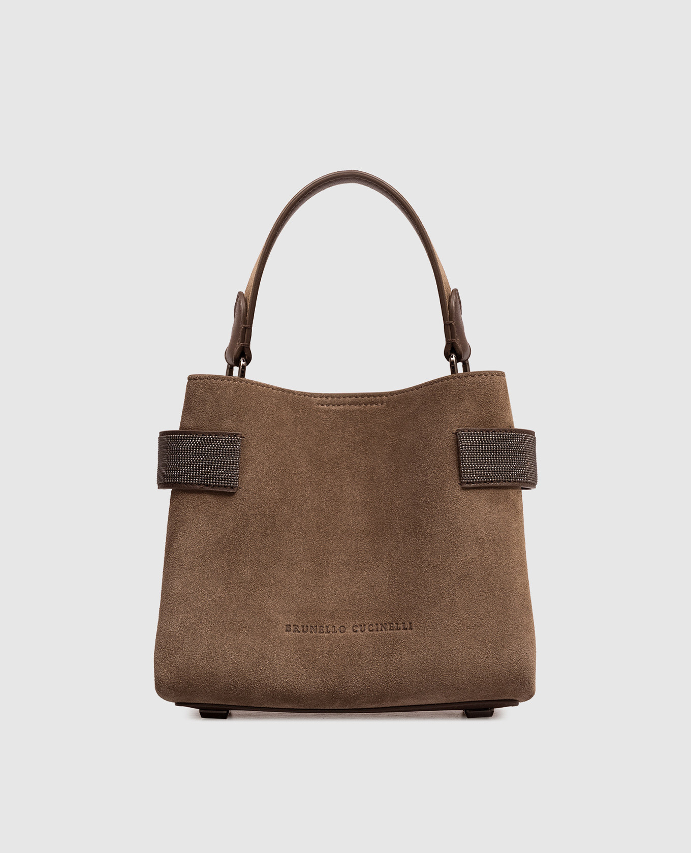 

Brown suede bag Essence Brunello Cucinelli