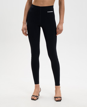 Jil Sander Blue leggings with logo J40KA0270J20031