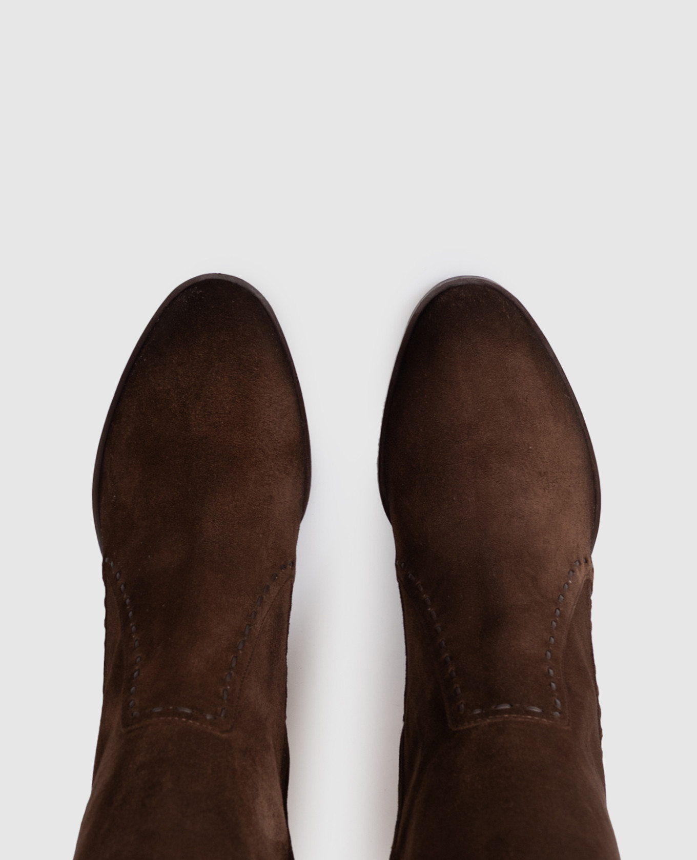 Brown suede boots Santoni 4
