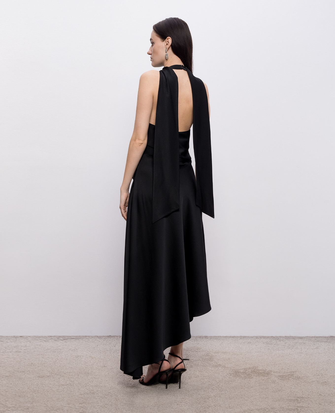 

Monica black asymmetrical dress Simkhai