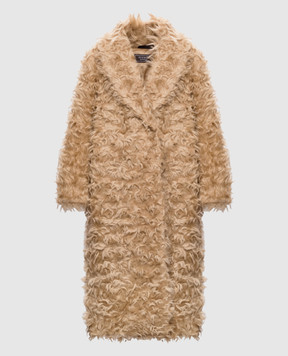 Peserico Beige coat with wool E2019803368