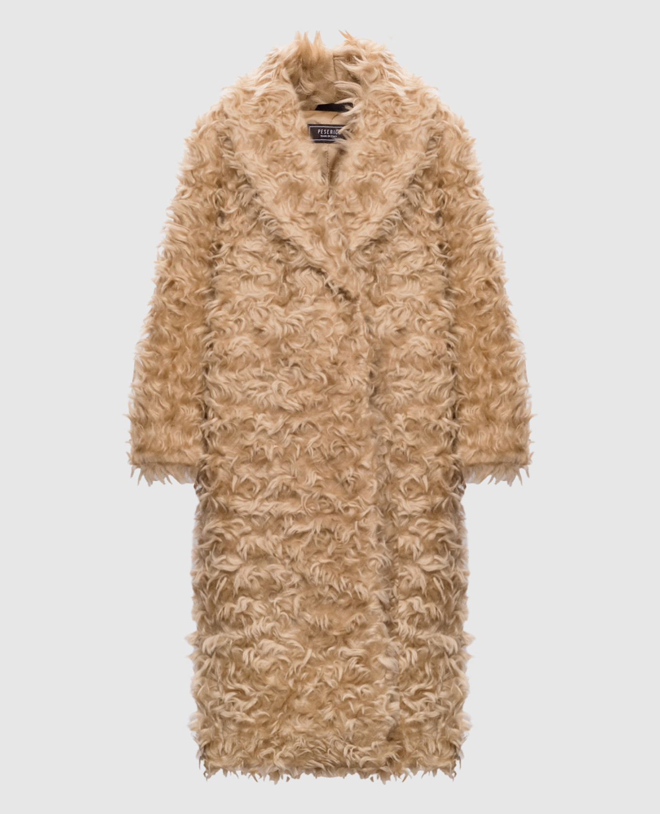 Beige coat with wool Peserico