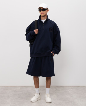 Juun.j Blue sweatshirt with zipper JC6141P22R