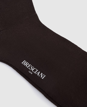 Bresciani Brown cotton socks MC014UN0006XX